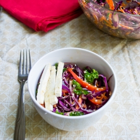 Rainbow Salad w/ Asian Dressing