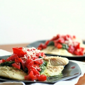 Easy Parmesan Pesto Tilapia