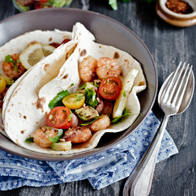 Prawn Ginger Garlic Tacos