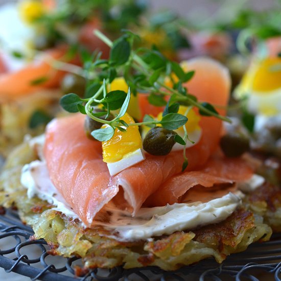 Potato Cakes with Salmon