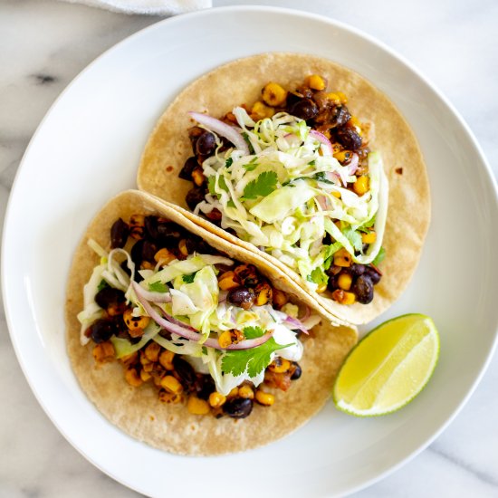 Black Bean and Corn Tacos