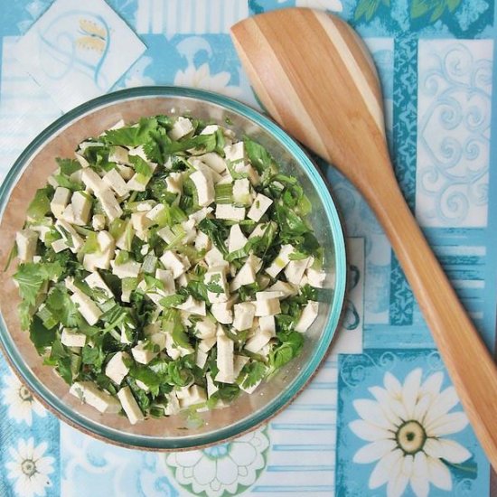 Celery Tofu Salad Appetizer Side