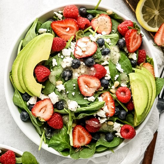 Strawberry and Spinach salad