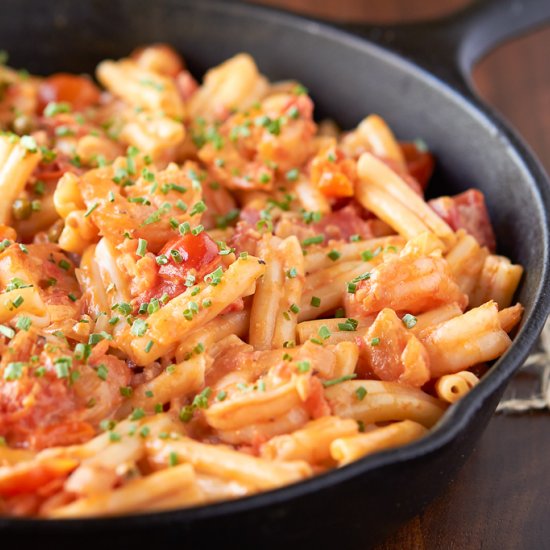 pasta with shrimp & madeira sauce | foodgawker