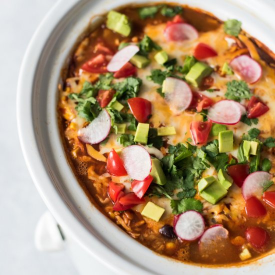 Slow Cooker Mexican Lasagna