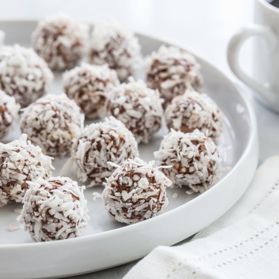 Low Carb Chocolate Coconut Truffles