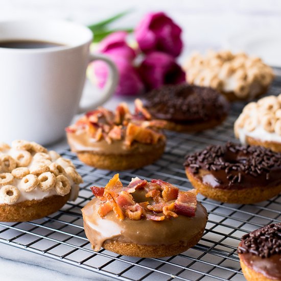 Easy Baked Donuts Three Ways