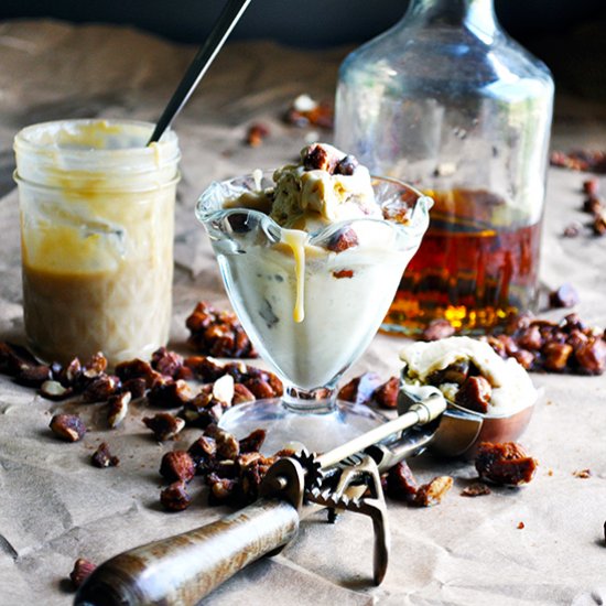 Butterscotch Bourbon Ice Cream