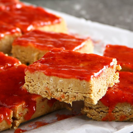 No-Bake Peanut Butter & Jelly Bars