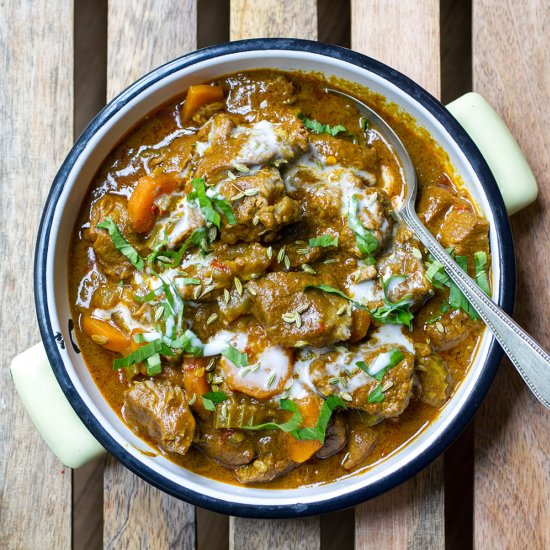 Scrummy Coconut Lamb Curry