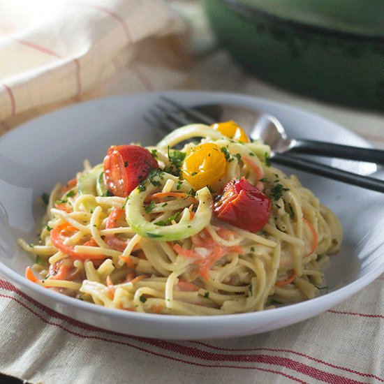 Vegan Gluten Free Spaghetti Alfredo