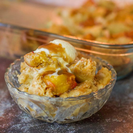 Peach Bread Pudding Caramel Sauce Foodgawker