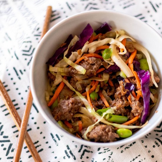 Vegan Egg Roll in a Bowl