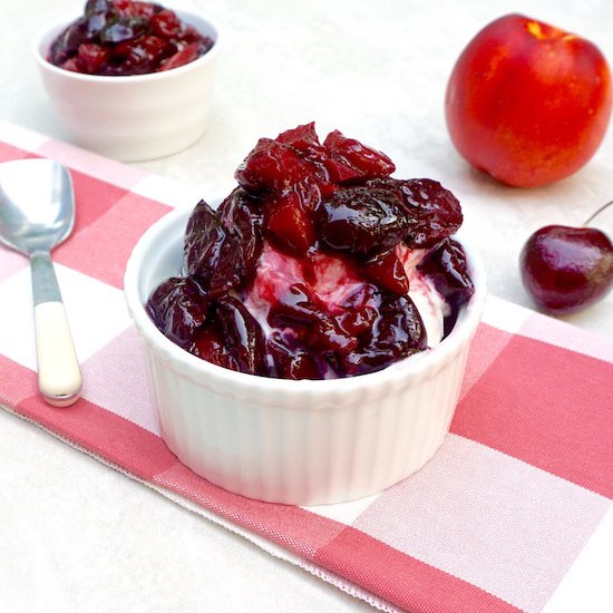 Cherry Nectarine Compote