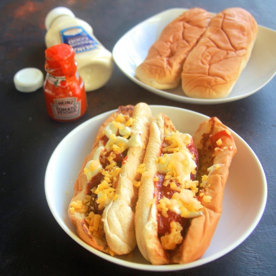 vegetarian hot dog